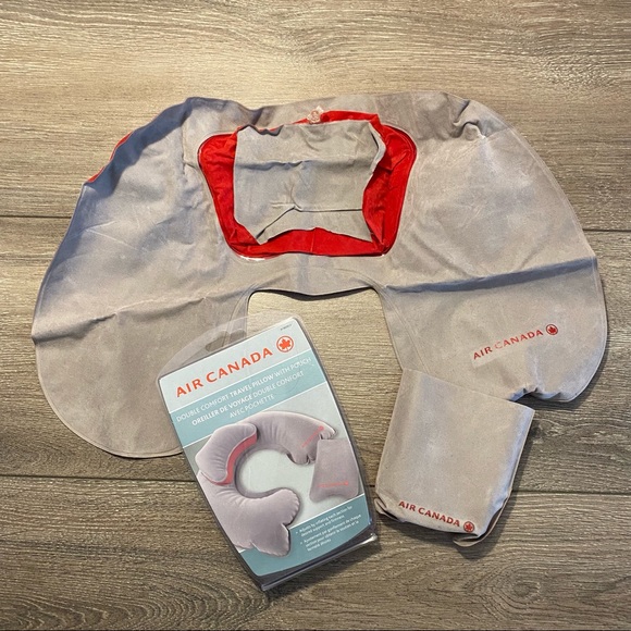 Air Canada inflatable travel pillow - Picture 3 of 3